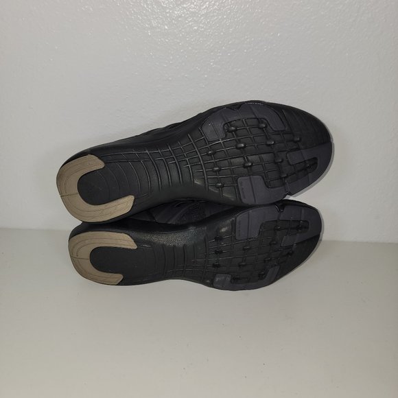 Adidas Stella McCartney Black Nylon Sneakers 8.5 Women's Slip On with Laces - Picture 8 of 10